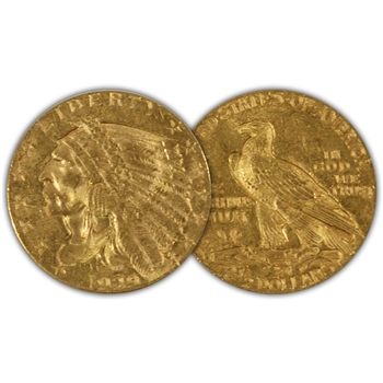 1929 $2 1/2 Indian Gold -UNC