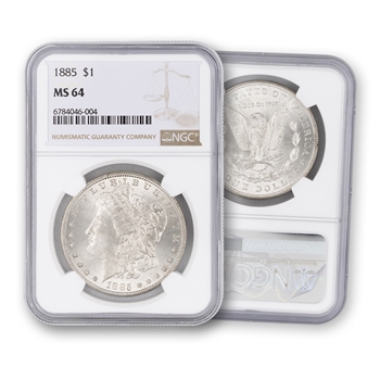 1885 Morgan Dollar - Philadelphia - NGC 64