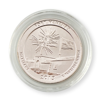 2013 Maryl& Fort McHenry Quarter - P - UNC in Capsule