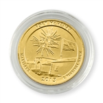 2013 Maryland Fort McHenry Quarter - P - Gold in Capsule