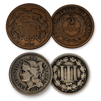 Obsolete U.S. Coins (2 cent - 3 cent)