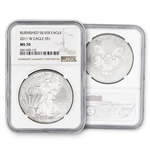 2011 Silver Eagle - West Point - Burnished - NGC 70