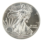 2014 Silver Eagle - Uncirculated w/ Display Pouch