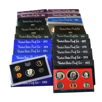 1st 20 Years of S Mint Proof Sets - 1968 to 1987