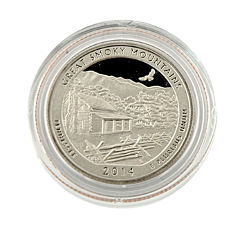 Great Smoky Mountains Quarter - San Francisco - Proof in Capsule