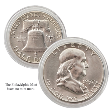 1957 Franklin Half Dollar - Philadelphia - Uncirculated