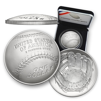 2014 Baseball Hall of Fame Silver Dollar