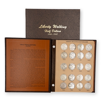 Walking Liberty Half Dollar Set - 41-47 ( 20 coins ) - Dansco