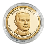 2014 Herbert Hoover Dollar - Denver - Gold Plated