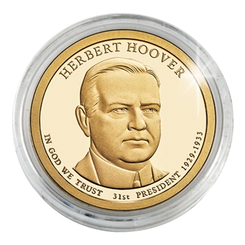 2014 Herbert Hoover Dollar - Denver - Gold Plated