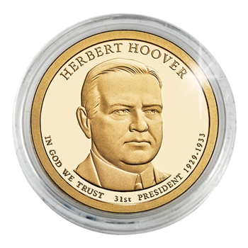 2014 Herbert Hoover Dollar - Philadelphia - Gold Plated