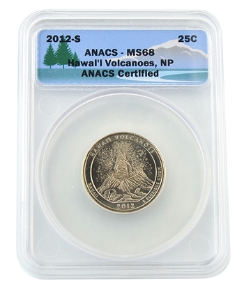 2012 Hawaii Volcanoes National Park Quarter - San Francisco  - ANACS MS68