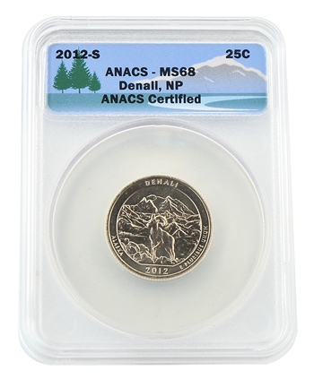 2012 Alaska Denali National Park Quarter - San Francisco  - ANACS MS68