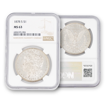 1878 Morgan Dollar-San Francisco-NGC 63