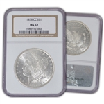 1878 Morgan Dollar - 1st Year Carson City Mint - NGC 62