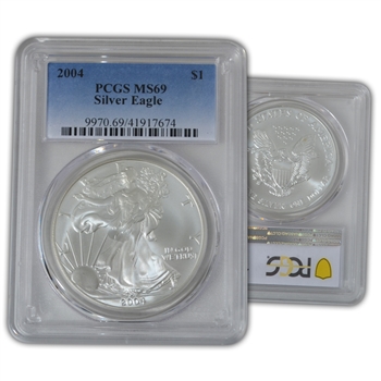 2004 Silver Eagle - PCGS 69