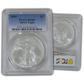 2005 Silver Eagle - PCGS 69