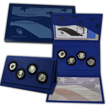 2014 Kennedy Half Dollar 4 Coin Silver Set-OGP