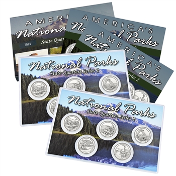 2014 National Parks Quarter Mania Set - Philadelphia and Denver - Uncirculated