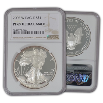 2005 Silver Eagle - Proof - NGC 69