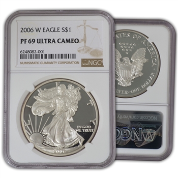 2006 Silver Eagle - Proof - NGC 69