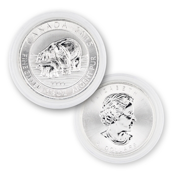 2015 Canadian $8 Silver Polar Bear and Cub-1.5oz-Uncirculated