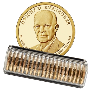 2015 Dwight D. Eisenhower Presidential Dollar - San Francisco - Roll of 20