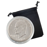 1974 Eisenhower Dollar - Denver - Uncirculated - Capsule