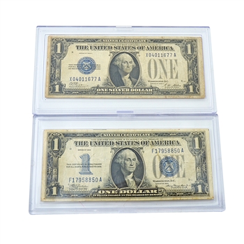 Funny Back Silver Certificate 2pc Set-1928 & 1934