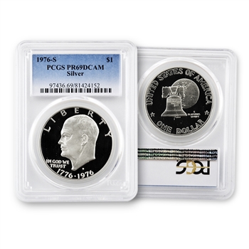 1976 Eisenhower Dollar-Silver Proof-PCGS 69
