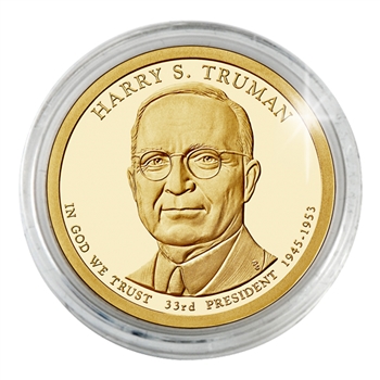 2015 Harry S. Truman Dollar - Philadelphia - Gold Plated