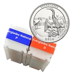 2014 Florida Everglades National Park Quarter - Philadelphia and Denver - Uncirculated Roll Pair