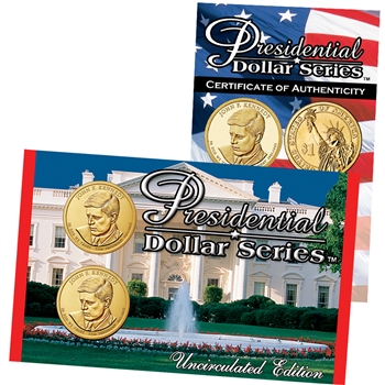 2015 John F. Kennedy Presidential Dollar - Philadelphia and Denver - Lens