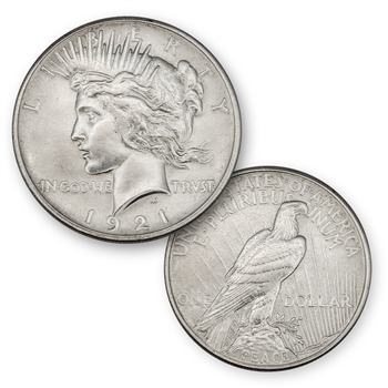 1921 Peace Dollar-Philadelphia Mint-Uncirculated