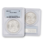 1882 Morgan Silver Dollar - Carson City Mint - PCGS 63