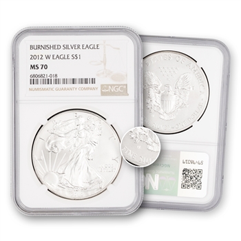 2012 Silver Eagle - Burnished - NGC 70