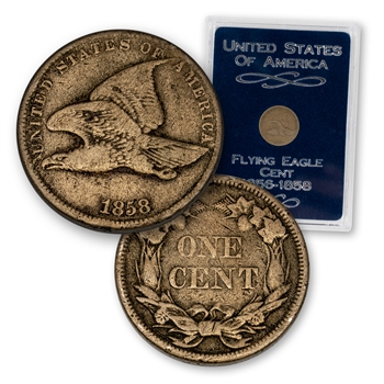 1858 Flying Eagle Cent - Circulated