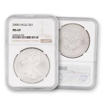 2008 Silver Eagles - NGC 69