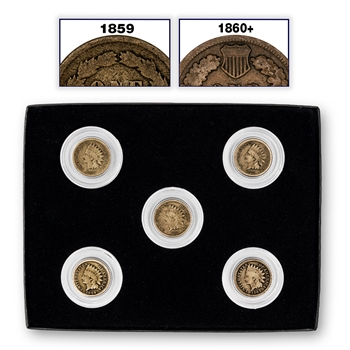 First 5 Years of Indian Head Cents - 1859 to 1863
