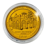 2016 Harpers Ferry Nat'l Historical Park - Philadelphia - Gold Plated in Capsule