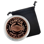 Cancer-Zodiac 1oz Copper Proof-June 22 to July 22