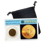 Presidential Golden Dollar Blank - Uncirculated - Global Holder