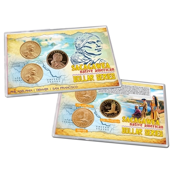 2002 Sacagawea Gold Dollar 3pc Lens Set - PDS