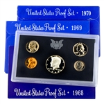First Three San Francisco Mint Proof Sets (68-70)