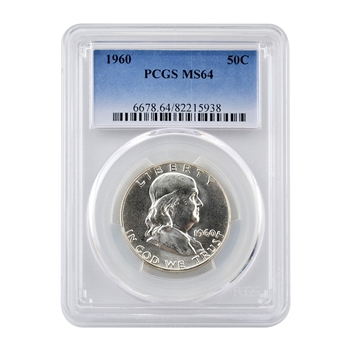 1960 Franklin Half Dollar - Philadelphia - PCGS 64