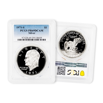 The 1st Eisenhower Silver Proof PCGS69