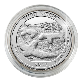 2017 Effigy Mounds National Monument - Philadelphia - Platinum Plated in Capsule