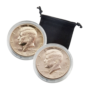 1985 Kennedy Half Dollar P & D Set