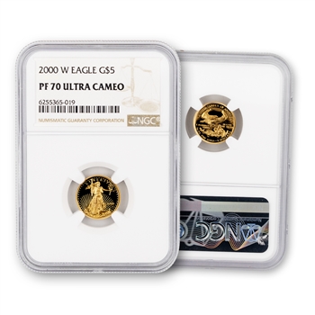 2000 American Eagle $5 Gold-PROOF-NGC 70