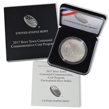 2017 Boys Town Silver Dollar - Uncirculated